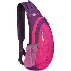 imageG4Free Sling Bags Men and Women Shoulder Backpack Small Crossbody Chest Sling Backpack BlackRose