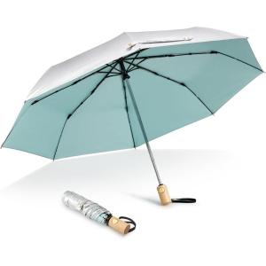 imageG4Free UPF 50 UV Protection Travel Sun Umbrella Compact 42 Inch Small UV Blocking SPF Umbrella Auto Open CloseLake Blue