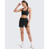 imageG4Free Athletic Shorts for Women Shockcord Sweat Shorts Summer Casual Lounge Shorts with Pockets Smoofit Modal SoftBlack
