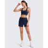 imageG4Free Athletic Shorts for Women Shockcord Sweat Shorts Summer Casual Lounge Shorts with Pockets Smoofit Modal SoftDark Blue