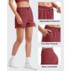 imageG4Free Athletic Shorts for Women Shockcord Sweat Shorts Summer Casual Lounge Shorts with Pockets Smoofit Modal SoftDark Burgundy