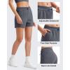 imageG4Free Athletic Shorts for Women Shockcord Sweat Shorts Summer Casual Lounge Shorts with Pockets Smoofit Modal SoftDark Grey