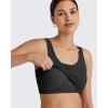 imageG4Free BareFeel Built in Bra Workout Tank Tops Removable Padded Longline Sports Bras Waist Length Athletic TanksBlack