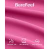imageG4Free BareFeel Built in Bra Workout Tank Tops Removable Padded Longline Sports Bras Waist Length Athletic TanksHot Pink