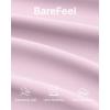 imageG4Free BareFeel Built in Bra Workout Tank Tops Removable Padded Longline Sports Bras Waist Length Athletic TanksPink