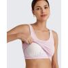 imageG4Free BareFeel Built in Bra Workout Tank Tops Removable Padded Longline Sports Bras Waist Length Athletic TanksPink