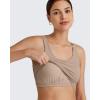 imageG4Free BareFeel Built in Bra Workout Tank Tops Removable Padded Longline Sports Bras Waist Length Athletic TanksToffee