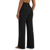 imageG4Free BareFeel Yoga Pants Women Wide Leg Pants with Pockets High Waisted Comfortable Soft Casual Pants 29quot31quot33quotBlack