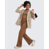 imageG4Free BareFeel Yoga Pants Women Wide Leg Pants with Pockets High Waisted Comfortable Soft Casual Pants 29quot31quot33quotDark Coffee