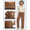 imageG4Free BareFeel Yoga Pants Women Wide Leg Pants with Pockets High Waisted Comfortable Soft Casual Pants 29quot31quot33quotDark Coffee
