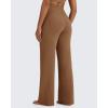 imageG4Free BareFeel Yoga Pants Women Wide Leg Pants with Pockets High Waisted Comfortable Soft Casual Pants 29quot31quot33quotDark Coffee
