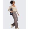 imageG4Free BareFeel Yoga Pants Women Wide Leg Pants with Pockets High Waisted Comfortable Soft Casual Pants 29quot31quot33quotTaupe