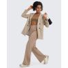 imageG4Free BareFeel Yoga Pants Women Wide Leg Pants with Pockets High Waisted Comfortable Soft Casual Pants 29quot31quot33quotToffee
