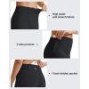 imageG4Free BareFeel Yoga Pants for Women Seamless Waistband Yoga Leggings Workout Biker Leggings with Pockets 25quot 27quot 29quotBlack