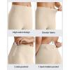imageG4Free BareFeel Yoga Pants for Women Seamless Waistband Yoga Leggings Workout Biker Leggings with Pockets 25quot 27quot 29quotDeep Grey
