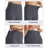 imageG4Free BareFeel Yoga Pants for Women Seamless Waistband Yoga Leggings Workout Biker Leggings with Pockets 25quot 27quot 29quotLight Khaki