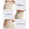 imageG4Free BareFeel Yoga Pants for Women Seamless Waistband Yoga Leggings Workout Biker Leggings with Pockets 25quot 27quot 29quotLight Khaki