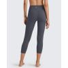 imageG4Free BareFeel Yoga Pants for Women Seamless Waistband Yoga Leggings Workout Biker Leggings with Pockets 25quot 27quot 29quotLight Khaki