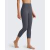 imageG4Free BareFeel Yoga Pants for Women Seamless Waistband Yoga Leggings Workout Biker Leggings with Pockets 25quot 27quot 29quotLight Khaki