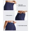 imageG4Free BareFeel Yoga Pants for Women Seamless Waistband Yoga Leggings Workout Biker Leggings with Pockets 25quot 27quot 29quotRoyal Blue