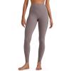 imageG4Free BareFeel Yoga Pants for Women Seamless Waistband Yoga Leggings Workout Biker Leggings with Pockets 25quot 27quot 29quotTaupe
