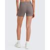 imageG4Free Barefeel Biker Shorts Women Tummy Control High Waisted No Front Seam Workout Gym Shorts with Pockets 4quot 6quot 8quotTaupe