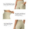 imageG4Free Capri Pants for Women Wide Leg Yoga Dress Cropped Pants Capri Leggings with Pockets for Casual SummerApricot