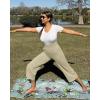 imageG4Free Capri Pants for Women Wide Leg Yoga Dress Cropped Pants Capri Leggings with Pockets for Casual SummerApricot