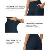 imageG4Free Capri Pants for Women Wide Leg Yoga Dress Cropped Pants Capri Leggings with Pockets for Casual SummerDark Navy
