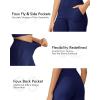 imageG4Free Capri Pants for Women Wide Leg Yoga Dress Cropped Pants Capri Leggings with Pockets for Casual SummerRoyal Blue