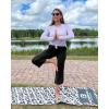 imageG4Free Capri Pants for Women Wide Leg Yoga Pants for Summer Flowy Capris Loose Casual Cropped Pants with PocketsBlack