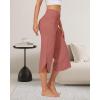 imageG4Free Capri Pants for Women Wide Leg Yoga Pants for Summer Flowy Capris Loose Casual Cropped Pants with PocketsCameo