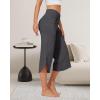 imageG4Free Capri Pants for Women Wide Leg Yoga Pants for Summer Flowy Capris Loose Casual Cropped Pants with PocketsDeep Grey