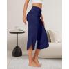 imageG4Free Capri Pants for Women Wide Leg Yoga Pants for Summer Flowy Capris Loose Casual Cropped Pants with PocketsRoyal Blue