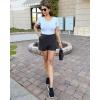 imageG4Free Casual Shorts for Women 3 Athletic Shorts Elastic Waist Running Shorts Summer Shorts with PocketsBlack