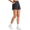 imageG4Free Casual Shorts for Women 3 Athletic Shorts Elastic Waist Running Shorts Summer Shorts with PocketsBlack