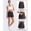 imageG4Free Casual Shorts for Women 3 Athletic Shorts Elastic Waist Running Shorts Summer Shorts with PocketsBlack