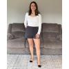 imageG4Free Casual Shorts for Women 3 Athletic Shorts Elastic Waist Running Shorts Summer Shorts with PocketsDark Grey