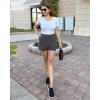 imageG4Free Casual Shorts for Women 3 Athletic Shorts Elastic Waist Running Shorts Summer Shorts with PocketsDark Grey