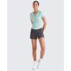 imageG4Free Casual Shorts for Women 3 Athletic Shorts Elastic Waist Running Shorts Summer Shorts with PocketsDark Grey