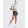 imageG4Free Casual Shorts for Women 3 Athletic Shorts Elastic Waist Running Shorts Summer Shorts with PocketsDark Grey