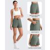 imageG4Free Casual Shorts for Women 3 Athletic Shorts Elastic Waist Running Shorts Summer Shorts with PocketsGrey Sage