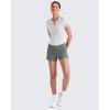 imageG4Free Casual Shorts for Women 3 Athletic Shorts Elastic Waist Running Shorts Summer Shorts with PocketsGrey Sage