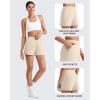imageG4Free Casual Shorts for Women 3 Athletic Shorts Elastic Waist Running Shorts Summer Shorts with PocketsLight Khaki