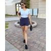 imageG4Free Casual Shorts for Women 3 Athletic Shorts Elastic Waist Running Shorts Summer Shorts with PocketsRoyal Blue