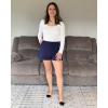 imageG4Free Casual Shorts for Women 3 Athletic Shorts Elastic Waist Running Shorts Summer Shorts with PocketsRoyal Blue