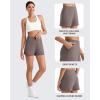 imageG4Free Casual Shorts for Women 3 Athletic Shorts Elastic Waist Running Shorts Summer Shorts with PocketsTaupe