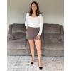 imageG4Free Casual Shorts for Women 3 Athletic Shorts Elastic Waist Running Shorts Summer Shorts with PocketsTaupe