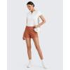 imageG4Free Comfy Ribbed Womens Shorts Dressy Casual High Waisted Athletic Lounge Trouser Shorts with Side PocketsBurnt Orange