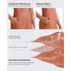imageG4Free Comfy Ribbed Womens Shorts Dressy Casual High Waisted Athletic Lounge Trouser Shorts with Side PocketsBurnt Orange